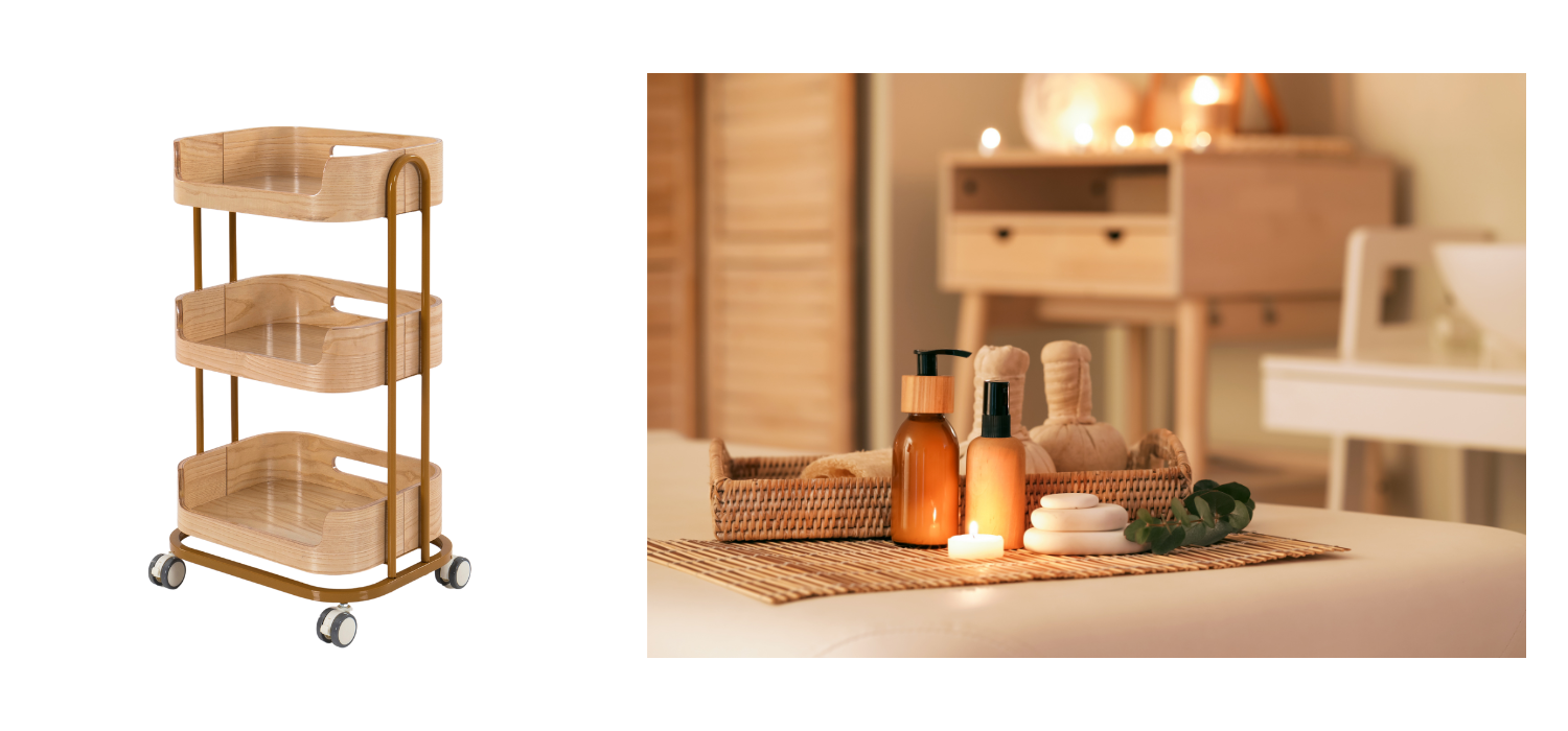 The Three-Tiered Beauty Trolley in Minimalism