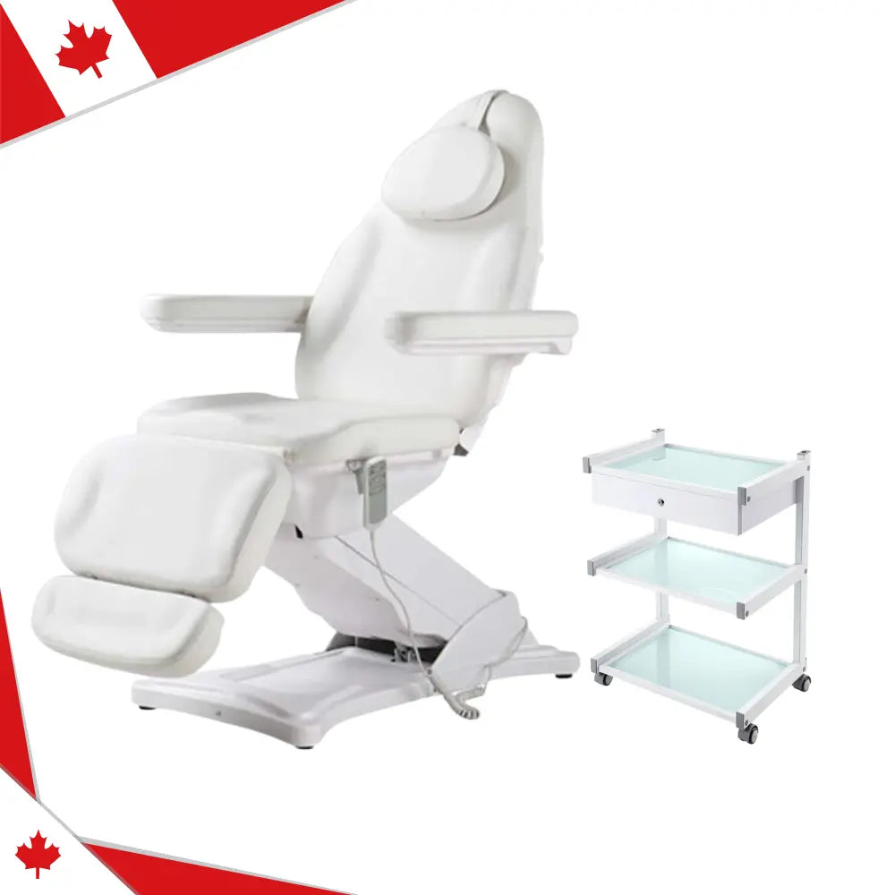 Beautyace electric facial bed & salon trolley wtih one drawer package