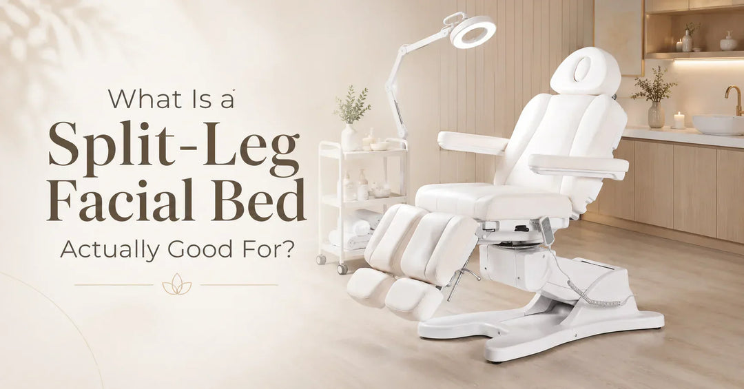 What is a split-leg facial bed actually good for?