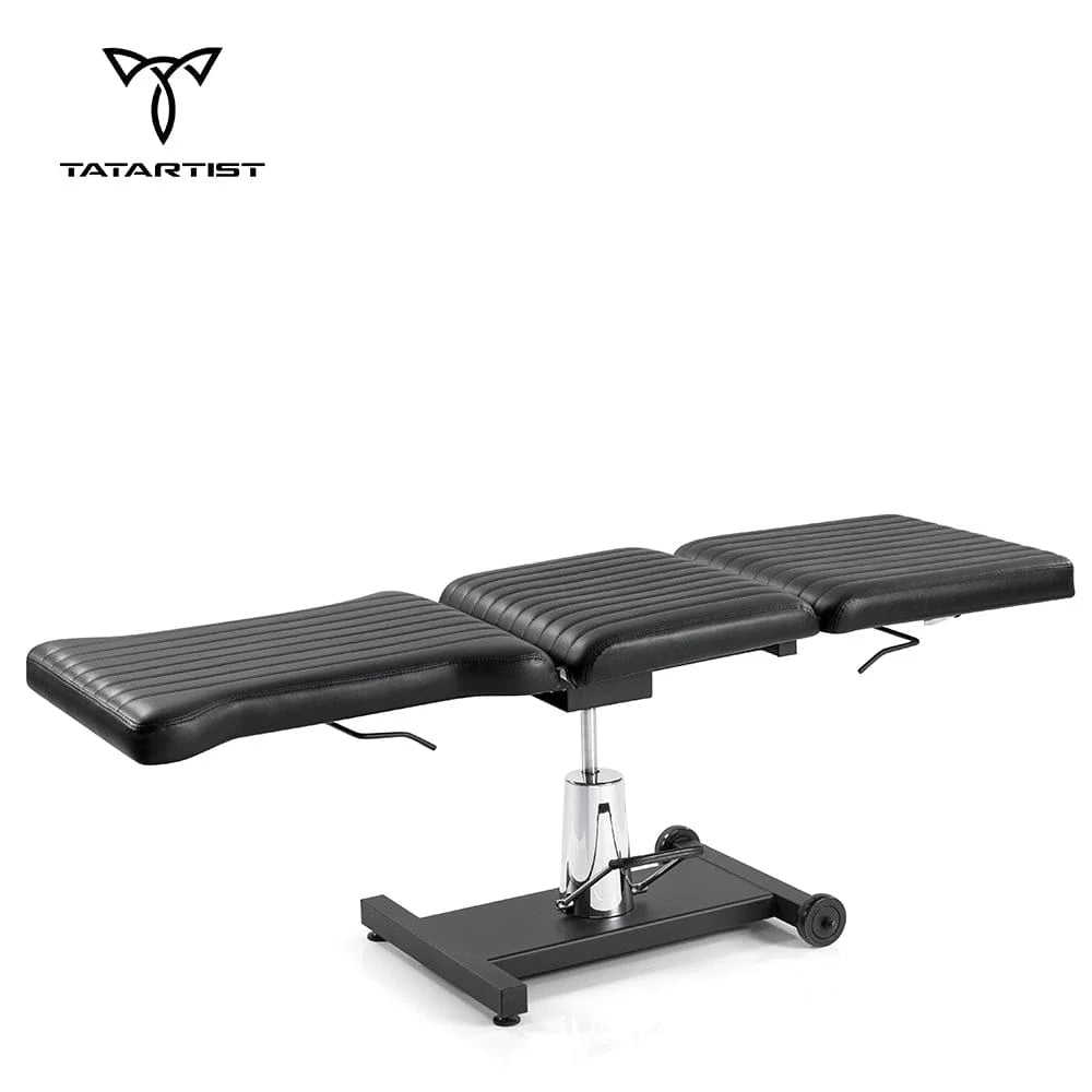TATARTIST Hydraulic Tattoo Bed with Adjustable Backrest &amp; 360° Swivel – TA-TC-12