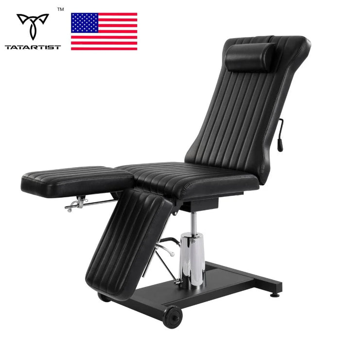 TATARTIST Hydraulic Split-Leg Tattoo Client Chair with 360° Swivel