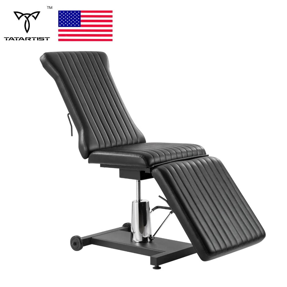 TATARTIST Hydraulic Tattoo Bed with Adjustable Backrest &amp; 360° Swivel – TA-TC-12