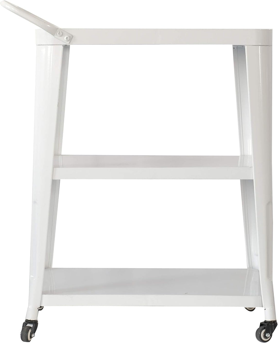 3-Tier White Metal Utility Cart for Salon &amp; Spa Supplies