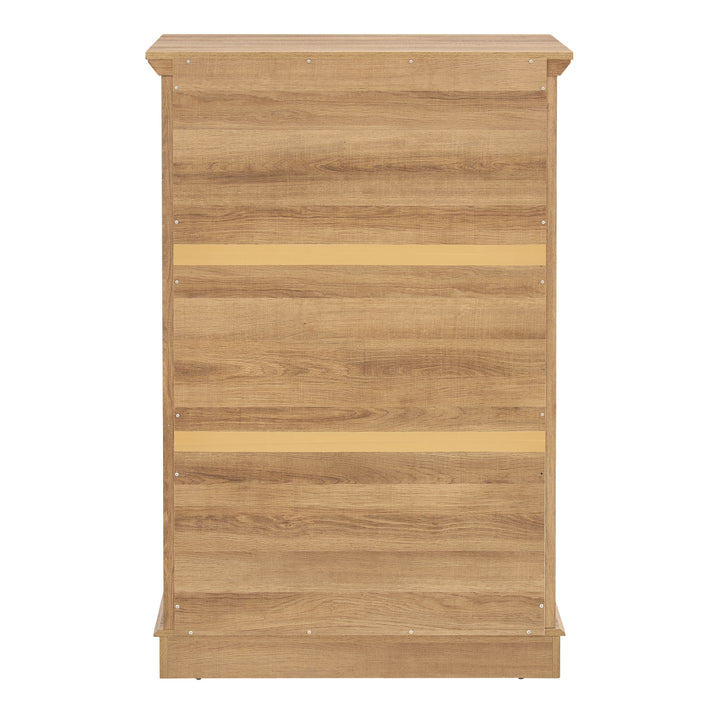 Oak 6-Drawer Salon Storage Cabinet