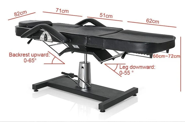 TATARTIST TA-TC-22 Heavy-Duty Hydraulic Tattoo Client Chair with Adjustable Backrest