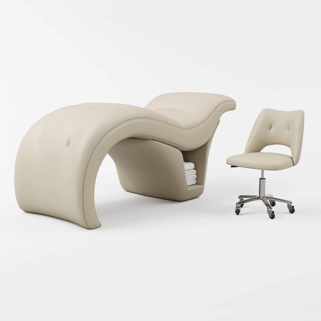 BeNoravo S-Shape Beauty Bed with Stool