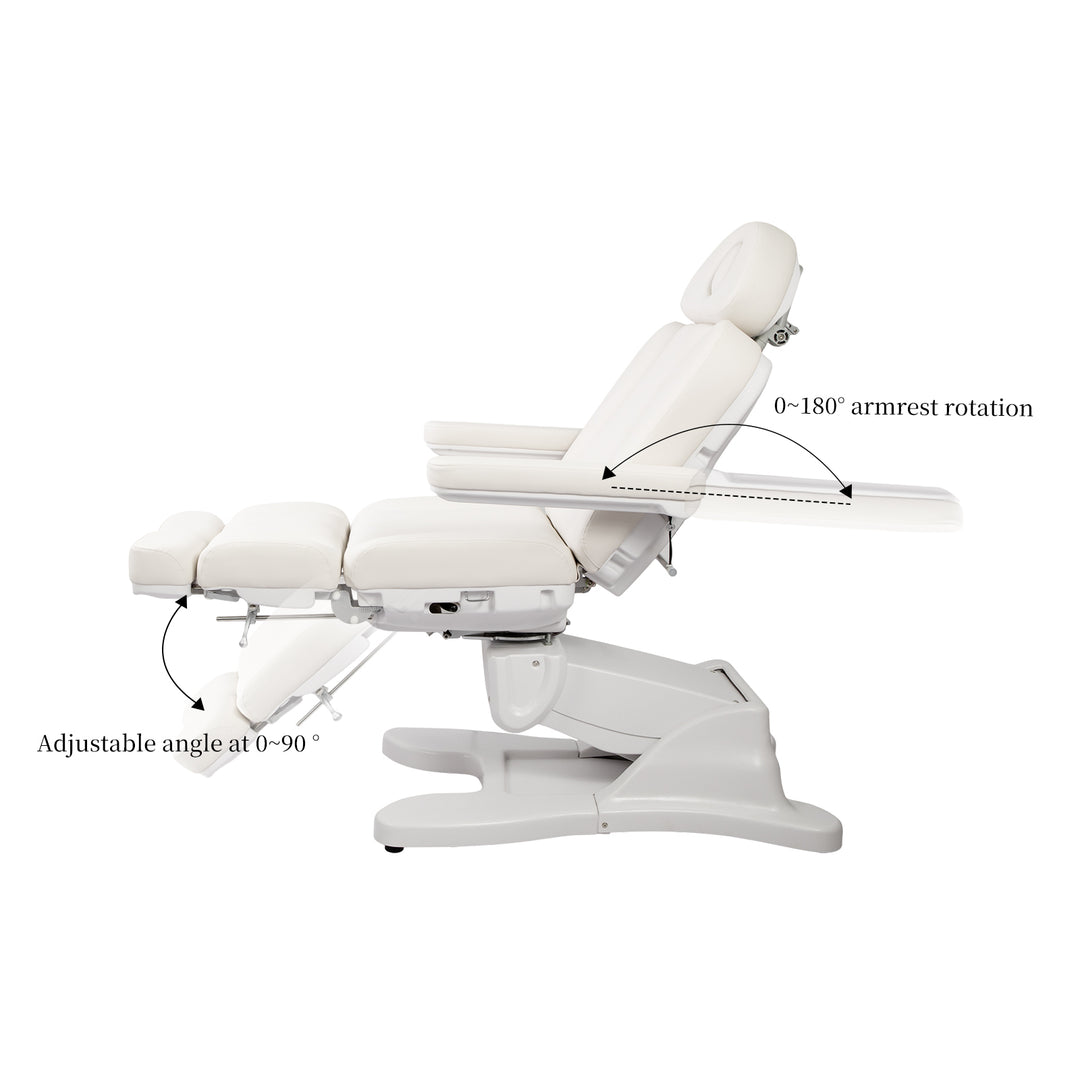 Silla de podología Beautyace Euphro blanca para pedicura