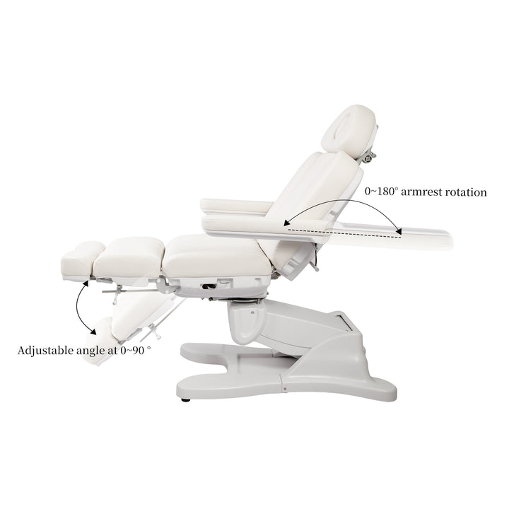 Silla de podología Beautyace Euphro blanca para pedicura