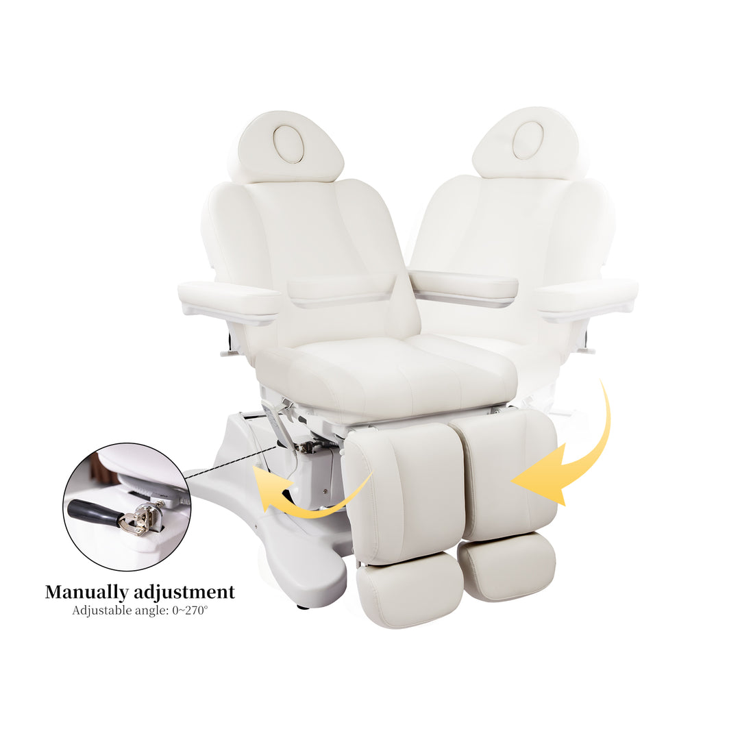 Silla de podología Beautyace Euphro blanca para pedicura