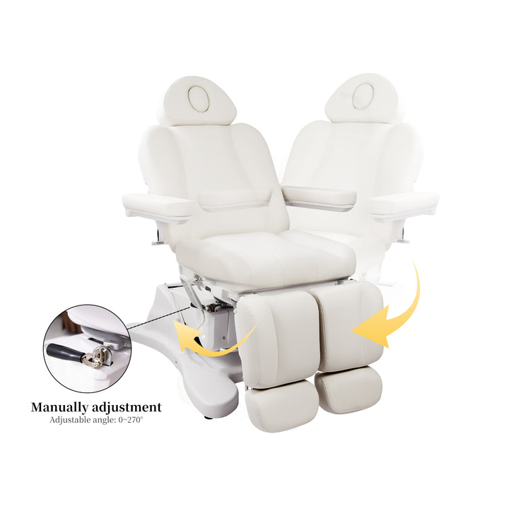 Silla de podología Beautyace Euphro blanca para pedicura