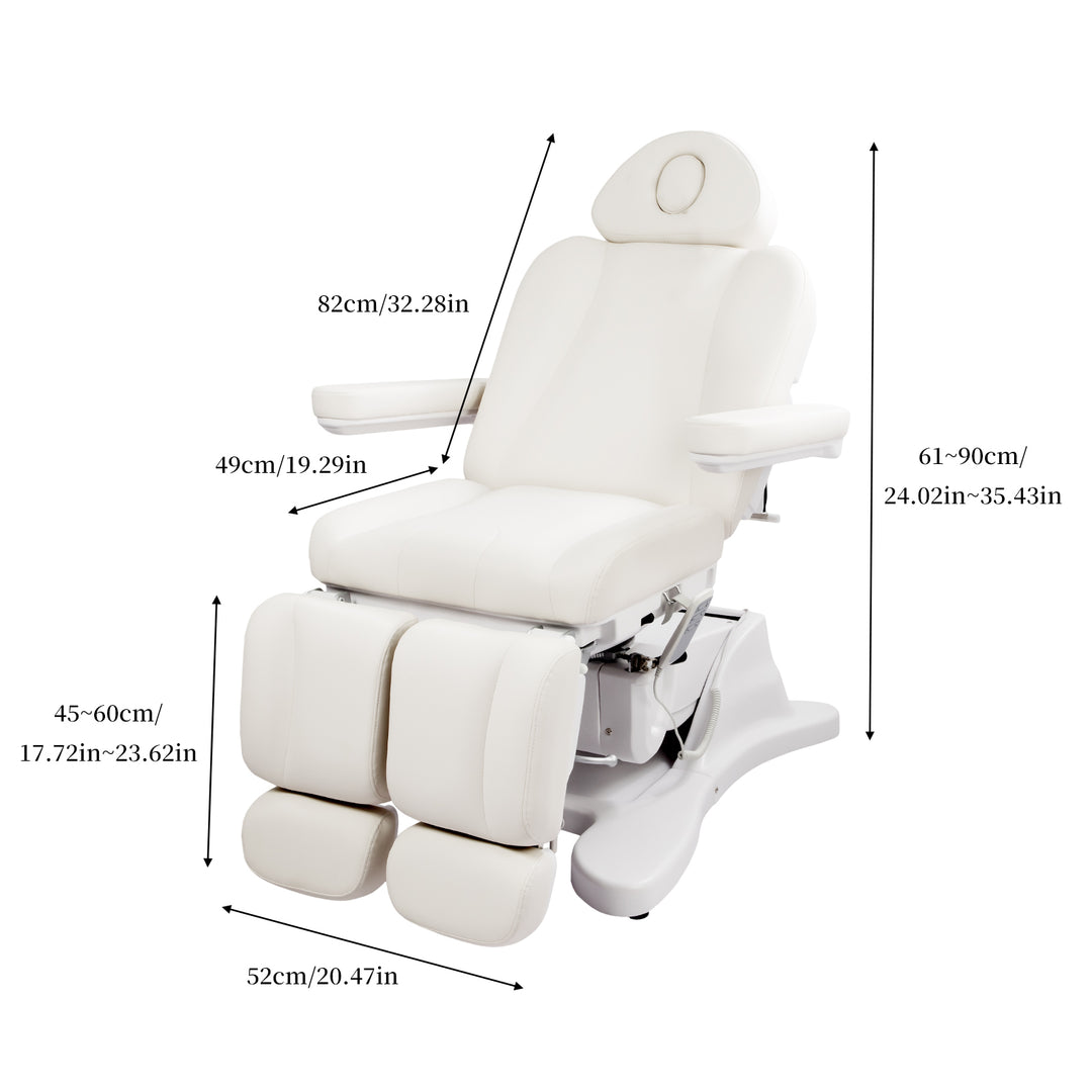 Silla de podología Beautyace Euphro blanca para pedicura