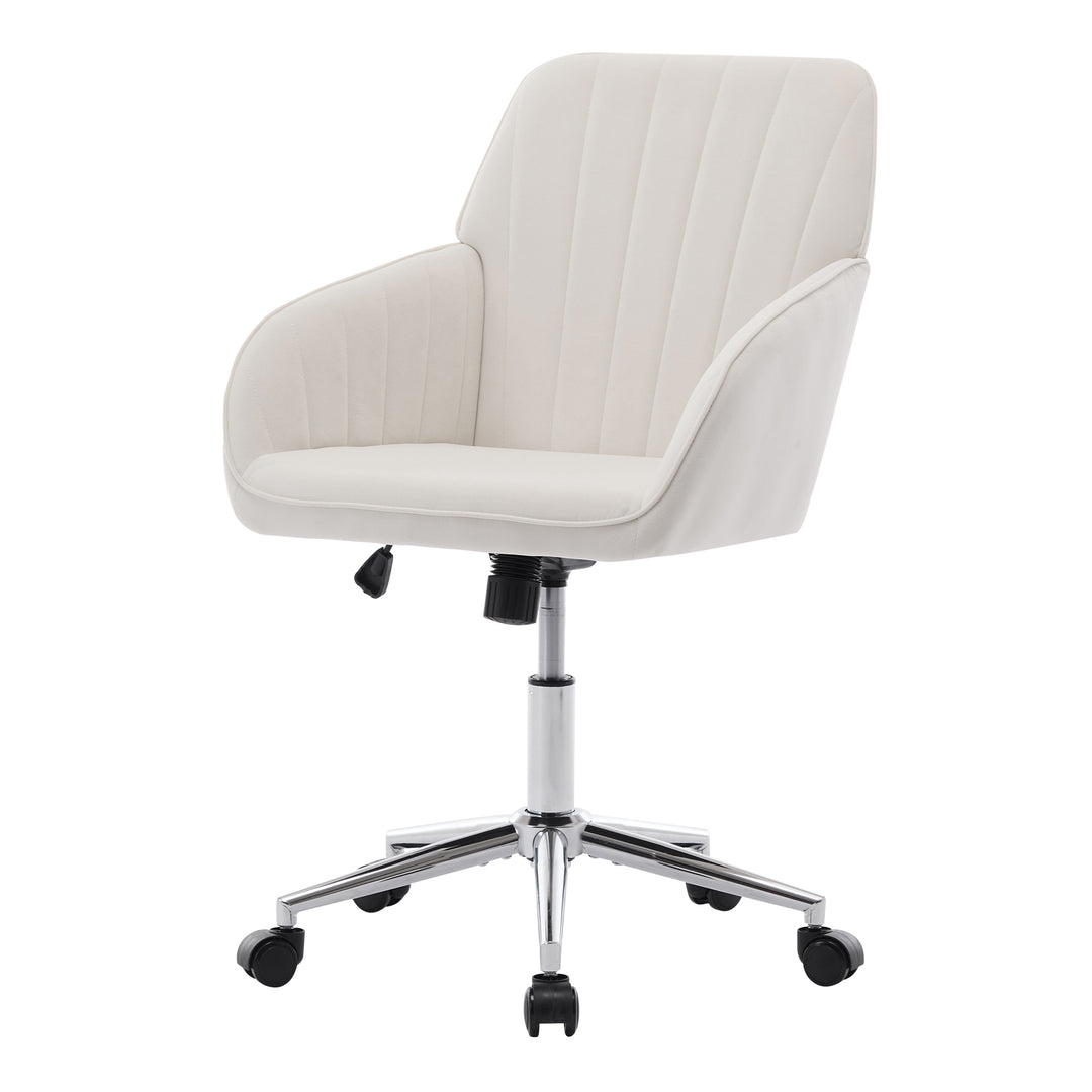 Velvet Adjustable Swivel Salon Chair