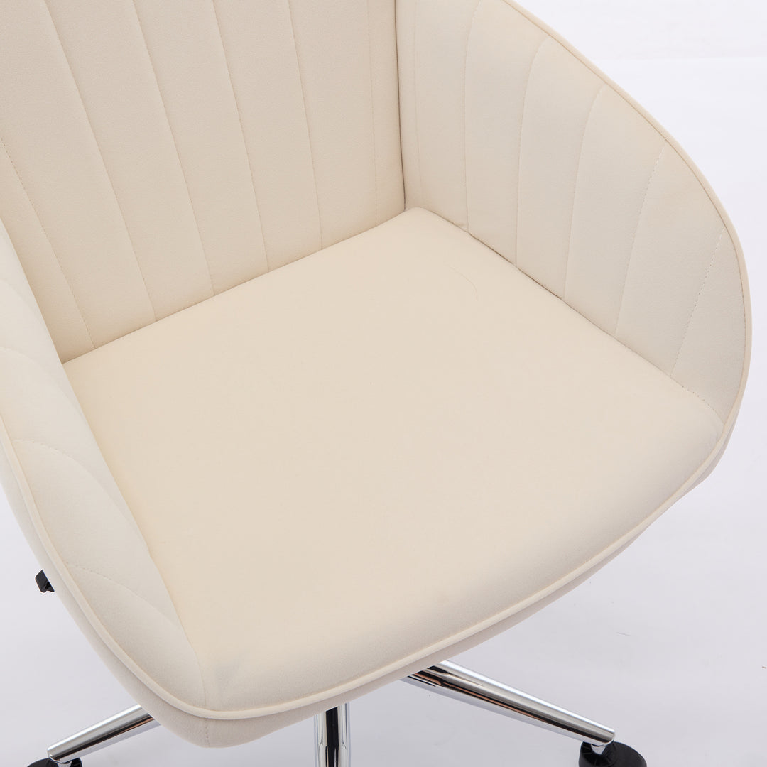 Velvet Adjustable Swivel Salon Chair