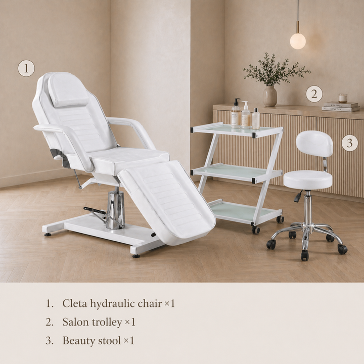 Cleta Hydraulic Tattoo Client Chair Set