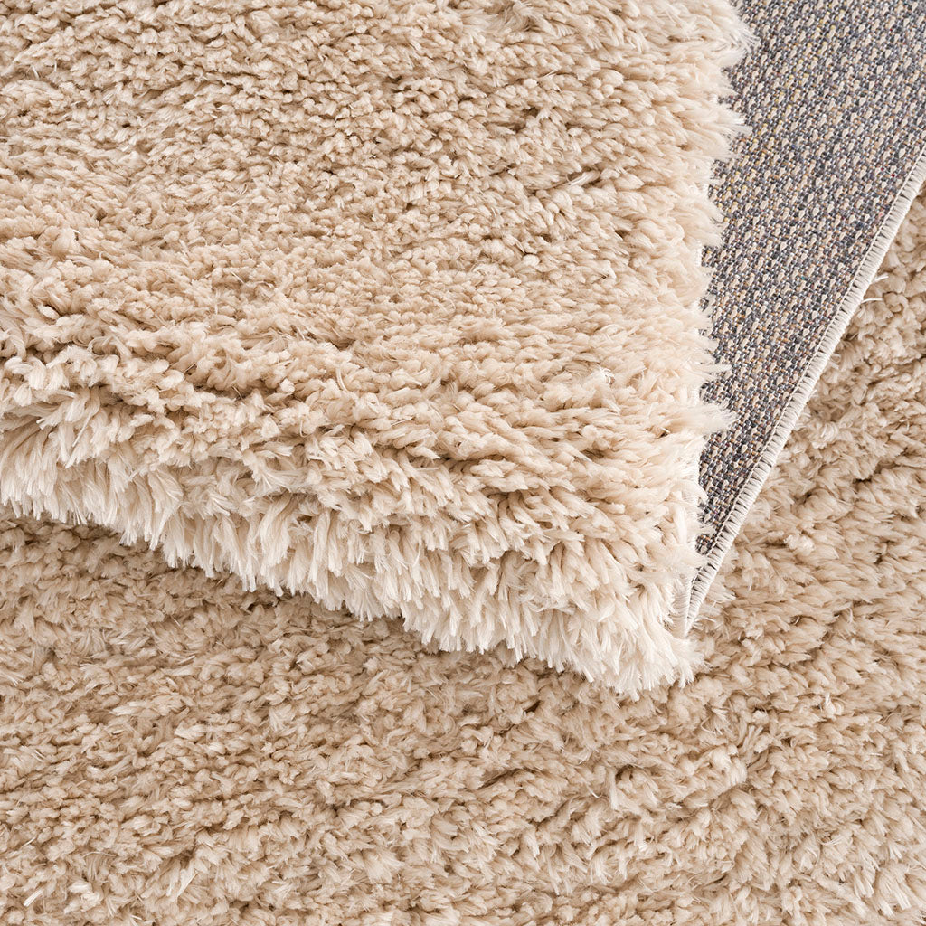 Cream Shag Area Rug