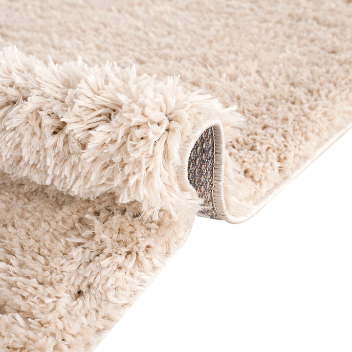 Cream Shag Area Rug