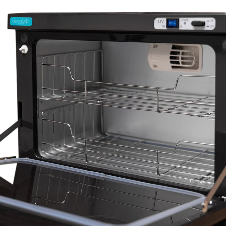 DERMALOGIC Wood Grain Towel Warmer with UV Sterilizer 20L