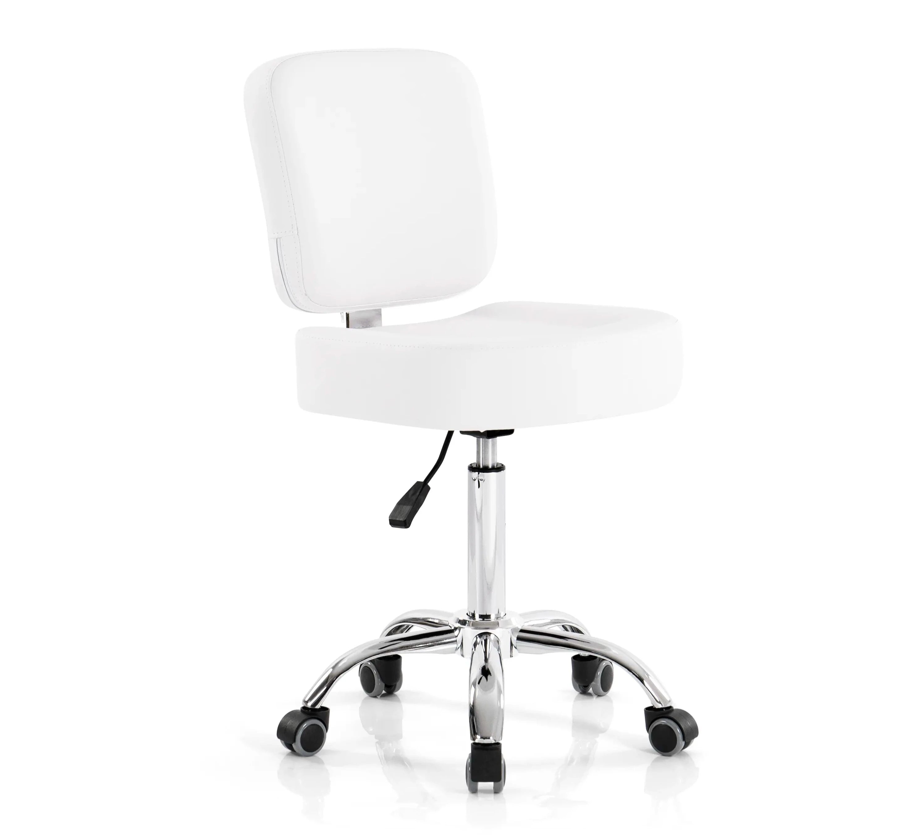 Ola Esthetician Chair Swiveling With Backrest white color