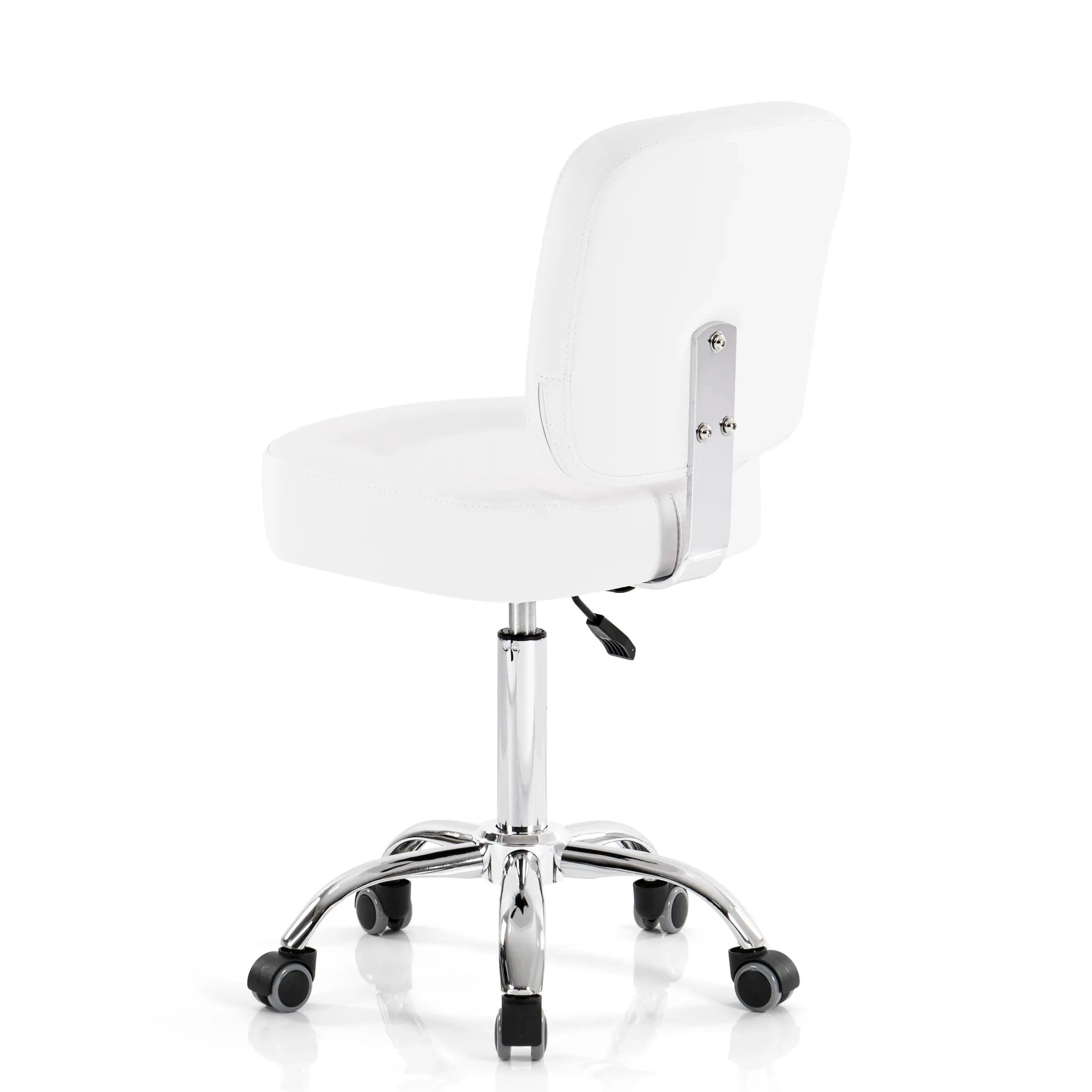 Ola Esthetician Chair Swiveling With Backrest white color