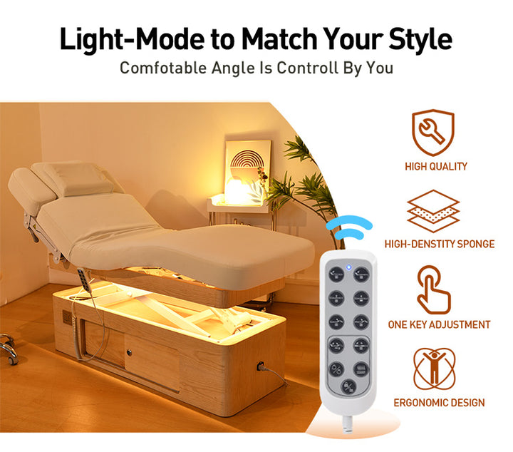 Laredo electric spa bed with hidden storage