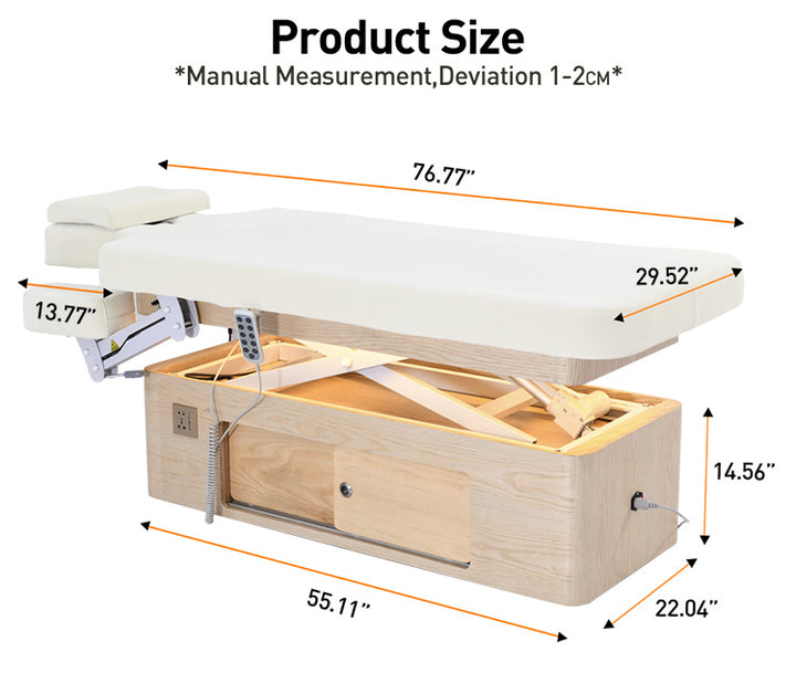 Laredo electric spa bed with hidden storage