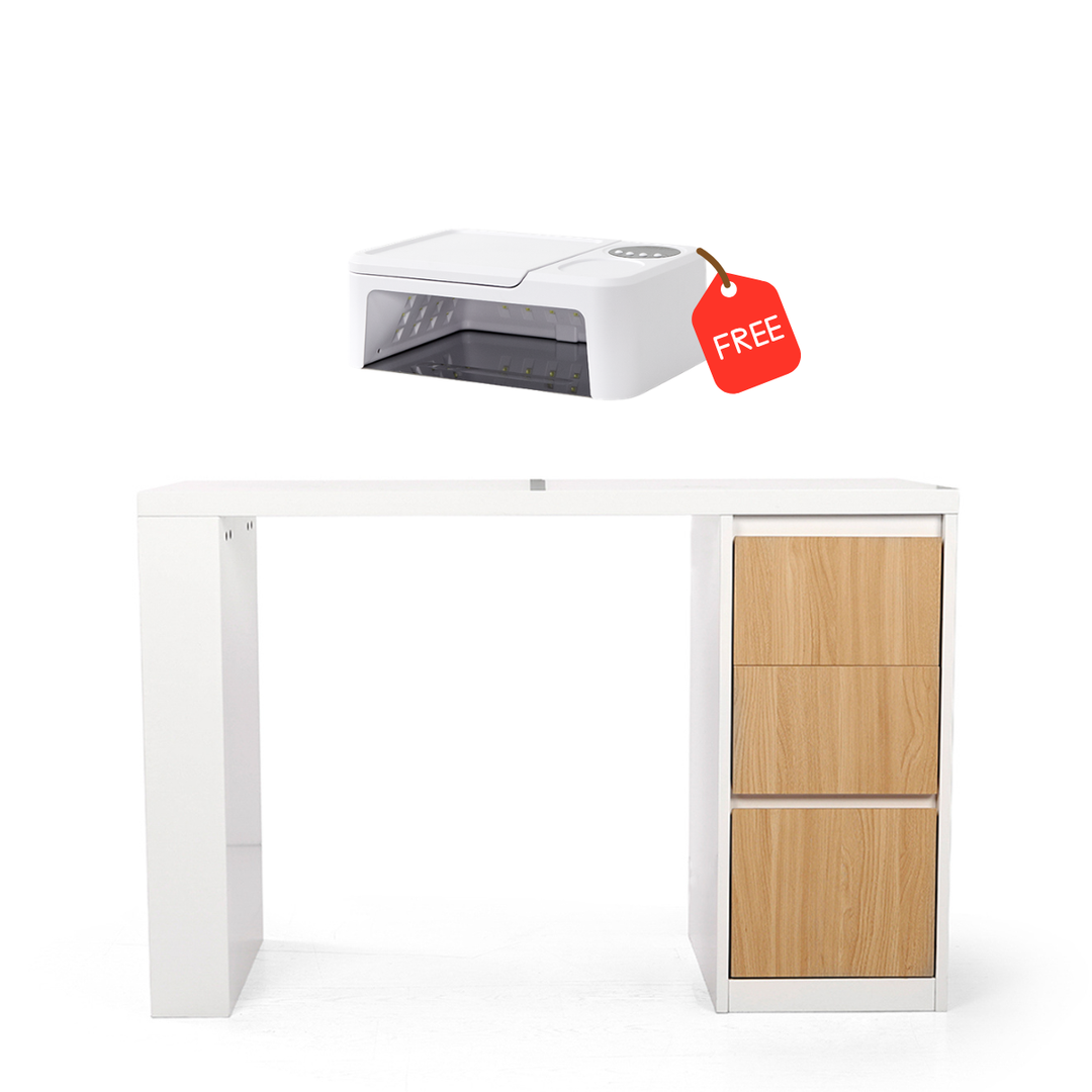 Siena Nail Desk With Drawers