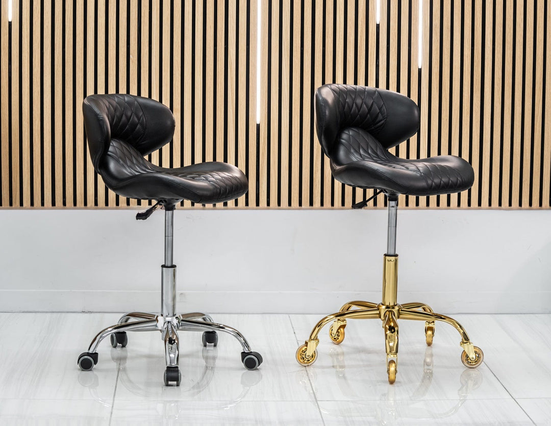Leather Nail Shop Chairs Combo Elegant Customer Luxury Technician