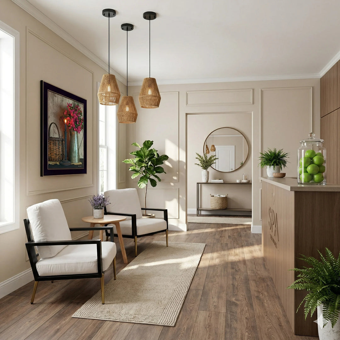 Reception Area Decor for Salon Set