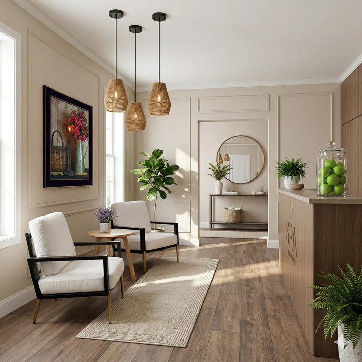Reception Area Decor for Salon Set