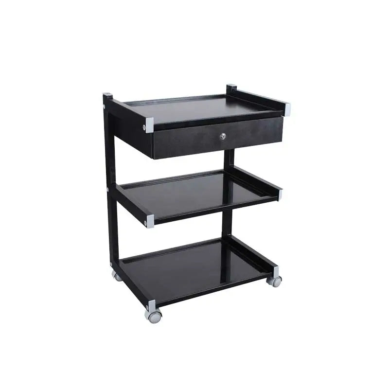 Beli Black rolling trolley cart with one drawer