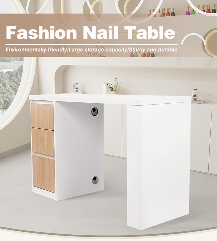 Siena I Nail Desk With Drawers