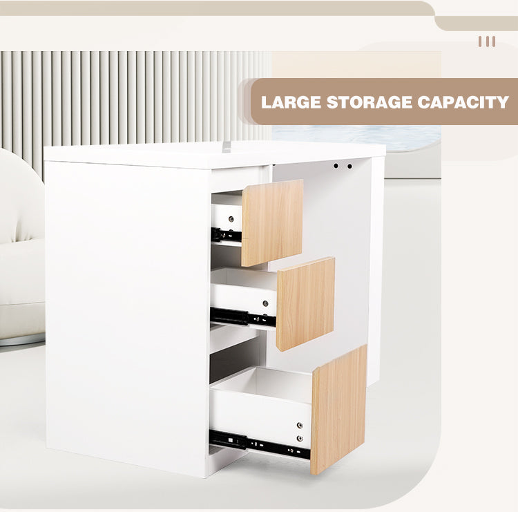 Siena I Nail Desk With Drawers