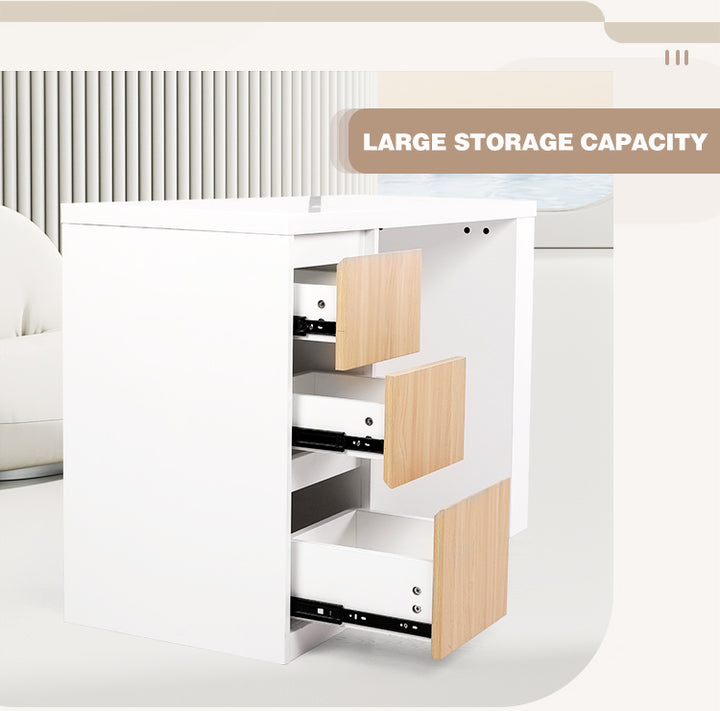 Siena I Nail Desk With Drawers