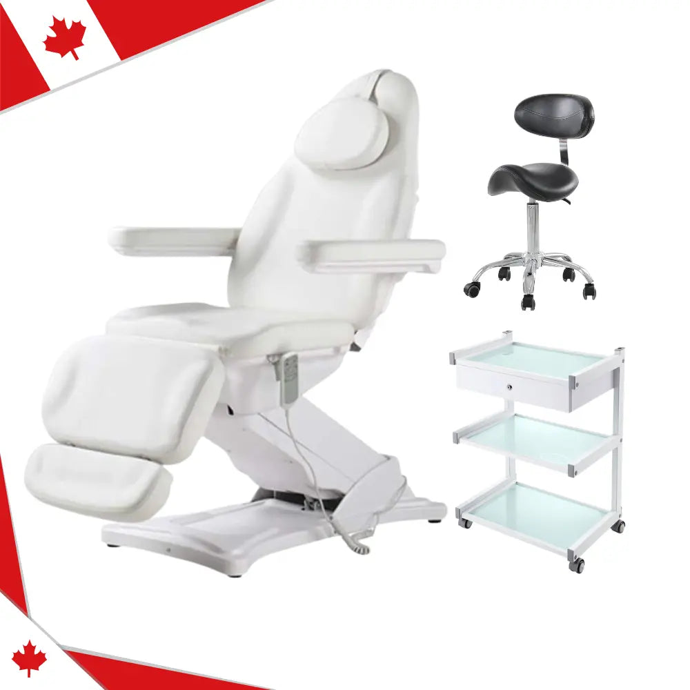 Aglaia facial beds with salon trolley and facial stool-facial package
