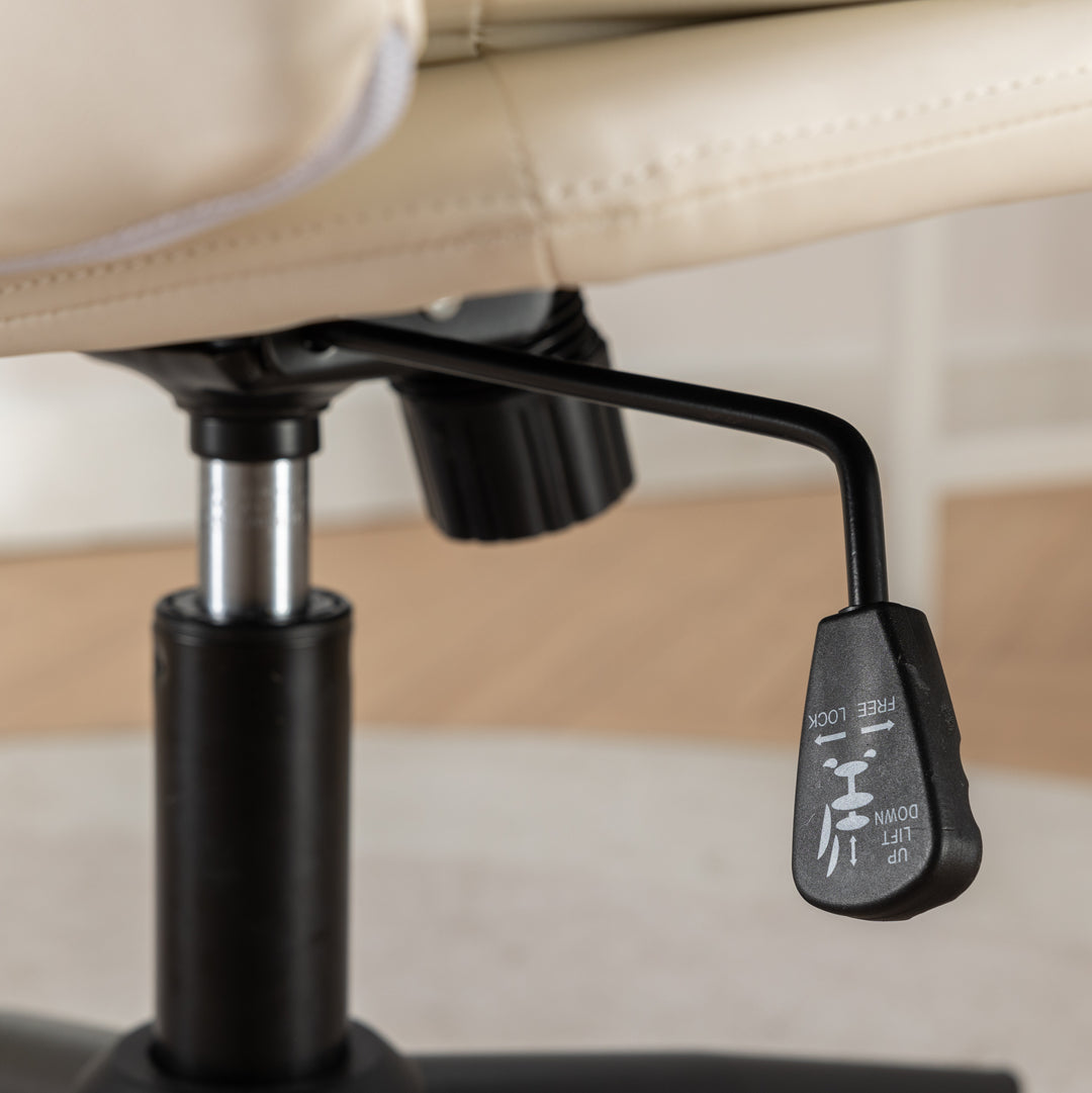 White Adjustable Swivel Salon Chair
