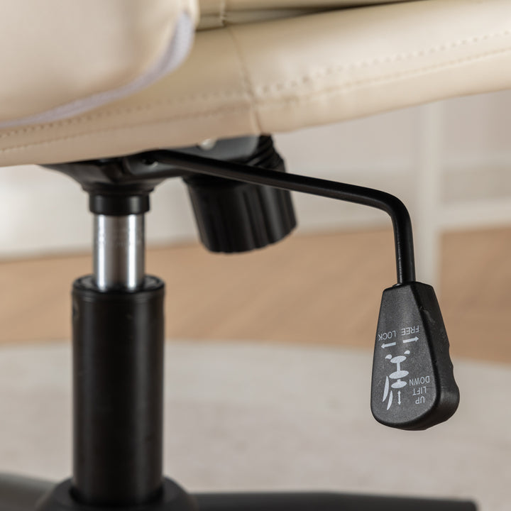 White Adjustable Swivel Salon Chair