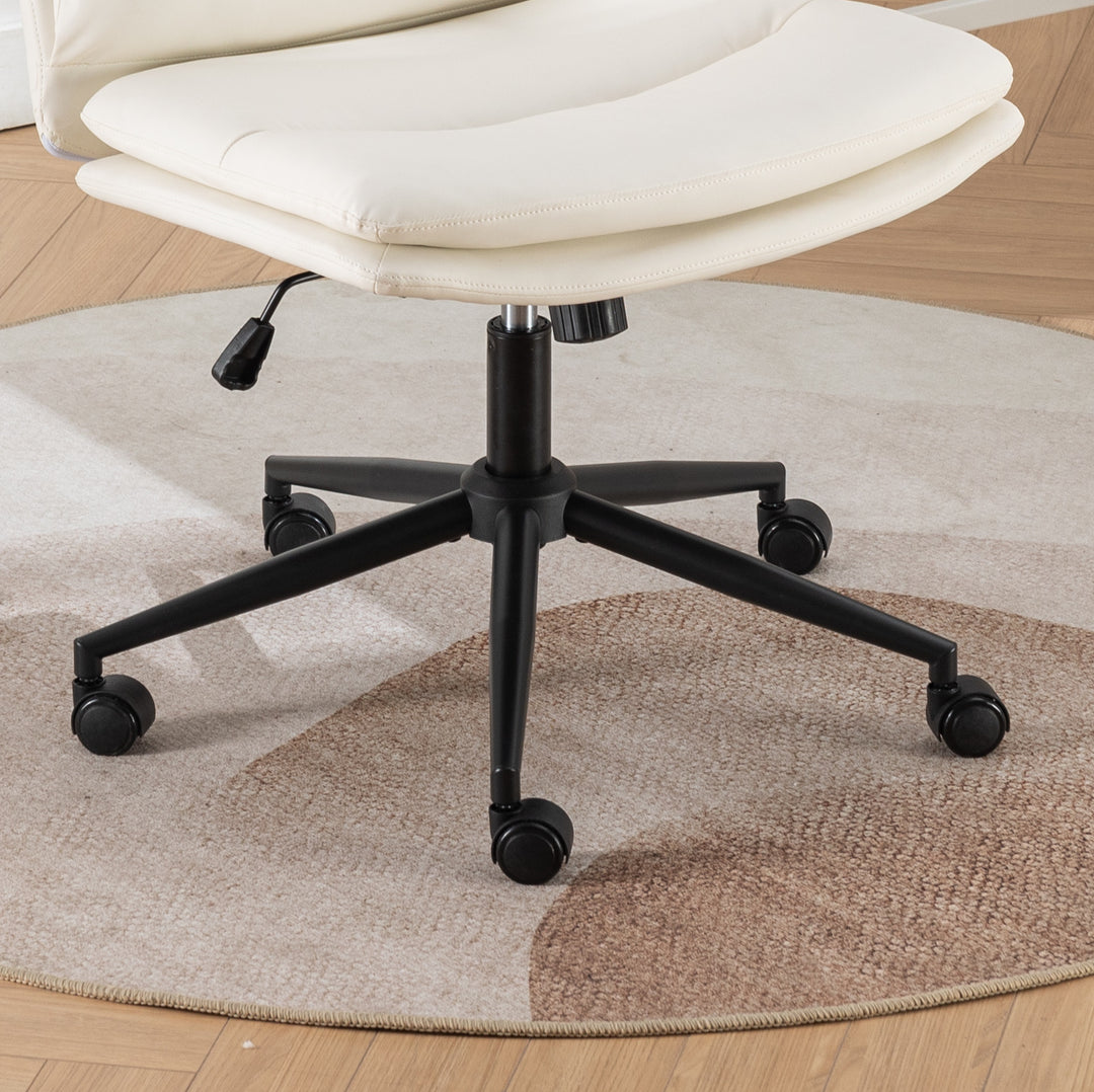 White Adjustable Swivel Salon Chair