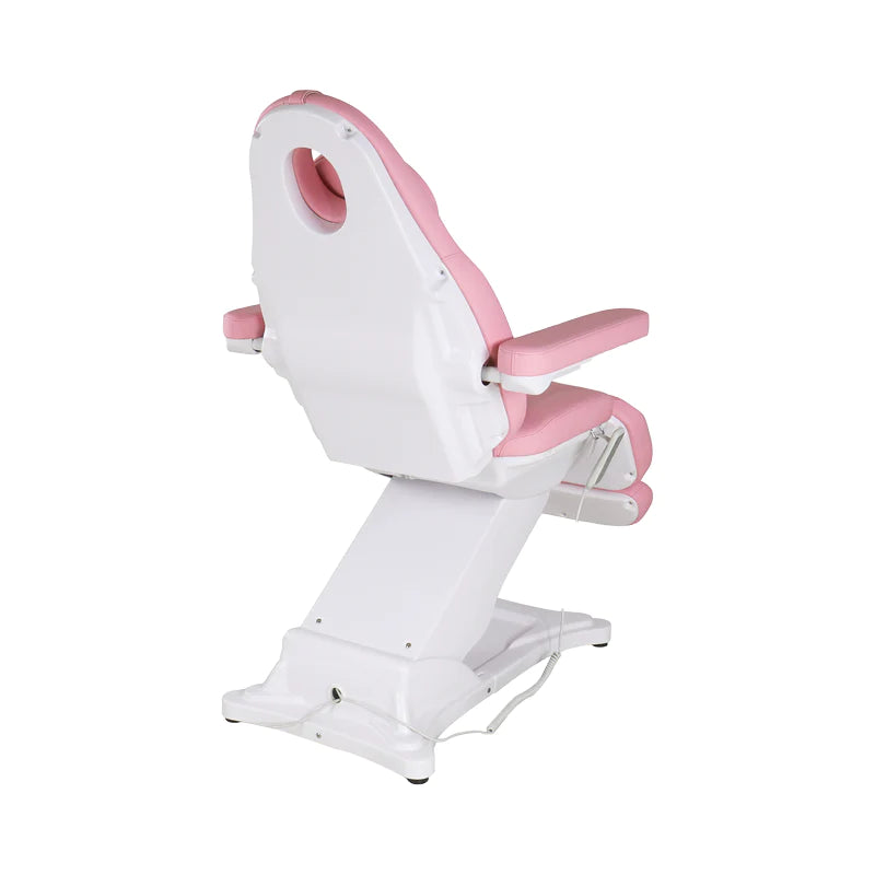Aglaia Electric Facial Chair / Estheticians Bed/ Massge table pink backrest for beauty salon、beauty lounge、lash studio,esthetician school training、tattoo shop、tatoo studio，fast shipping & 14 days return gurantee