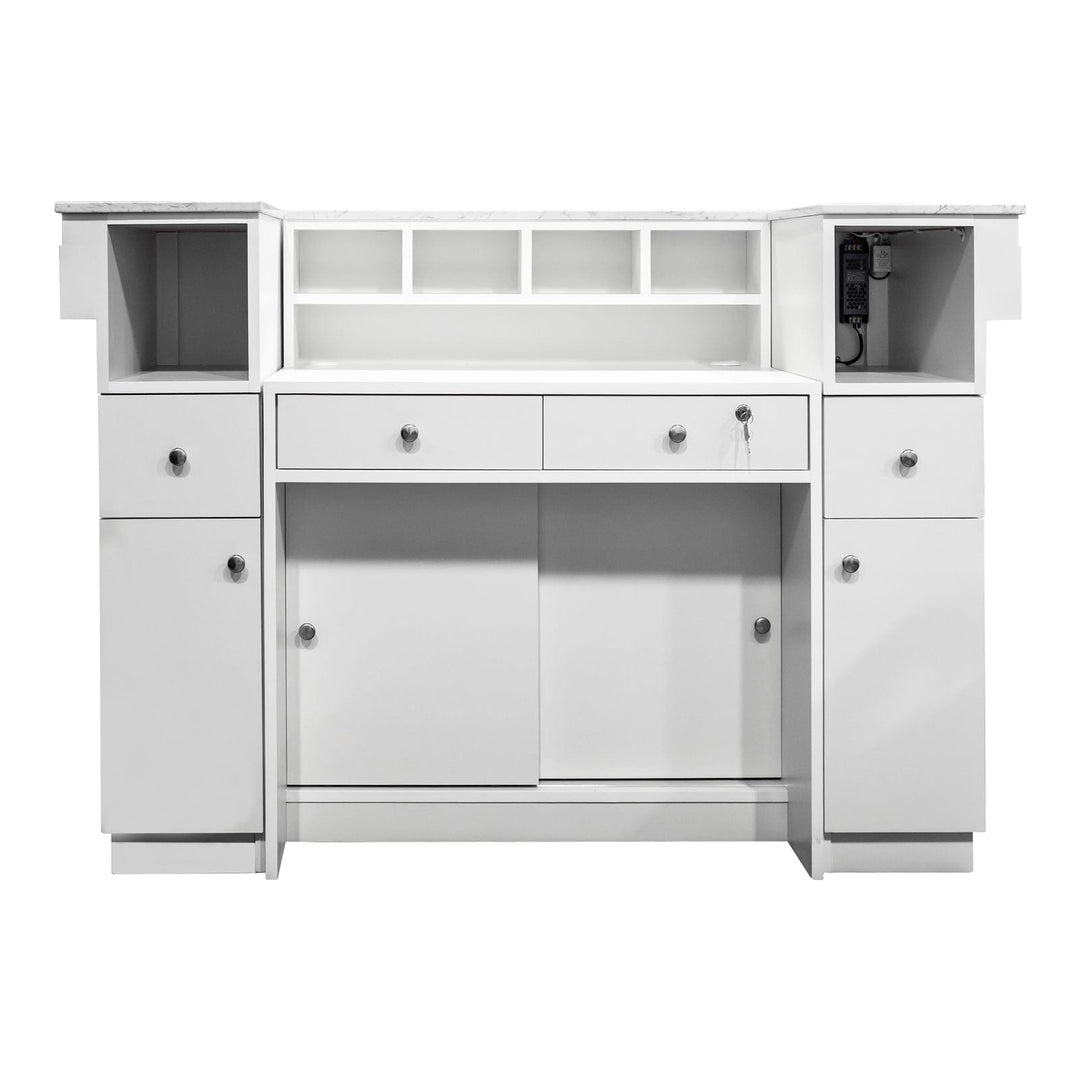 SONOMA 豪华马赛克LED前台接待桌 现代设计 多功能收纳