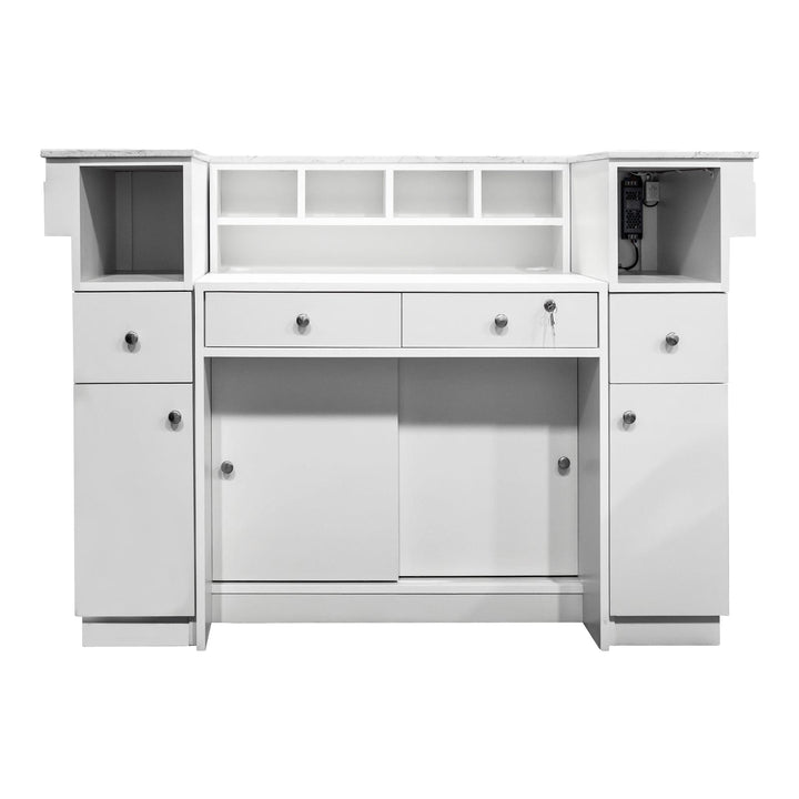 SONOMA 豪华马赛克LED前台接待桌 现代设计 多功能收纳