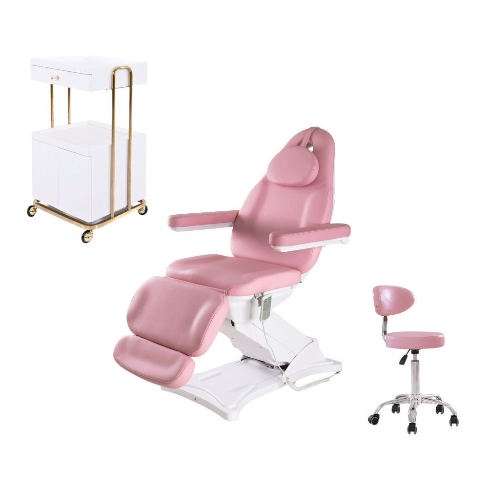 Beauty Salon-Pink Esthetician Bed Package
