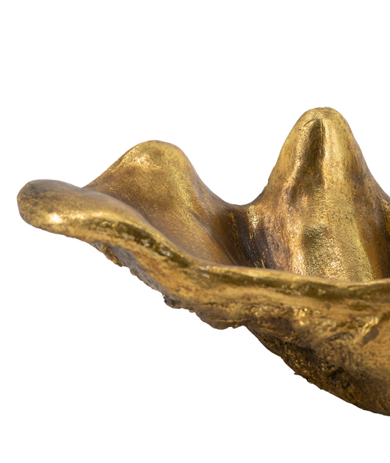 Antique Gold Shell Decorative Bowl for Salon &amp; Spa