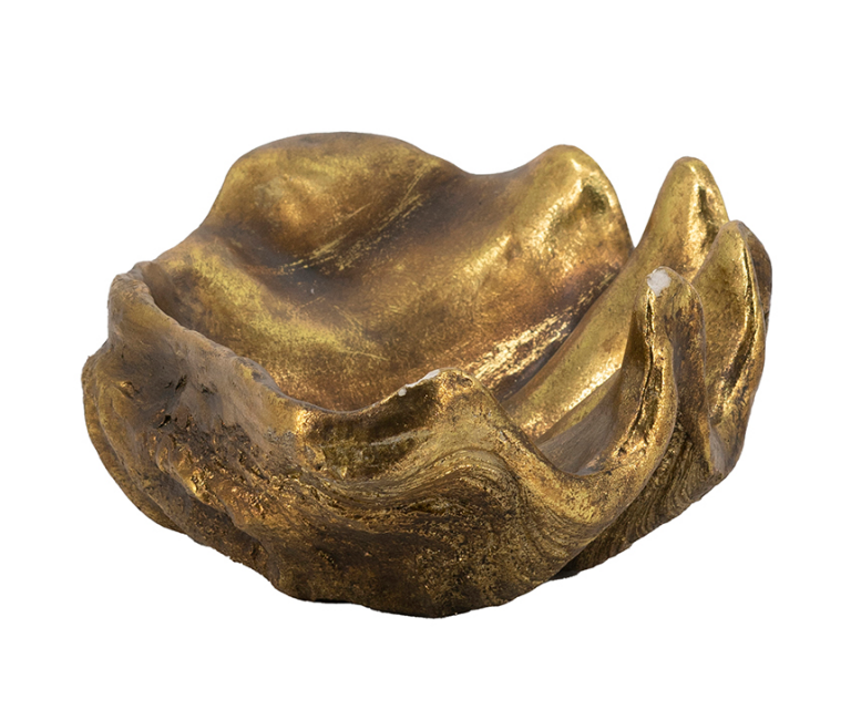 Antique Gold Shell Decorative Bowl for Salon &amp; Spa