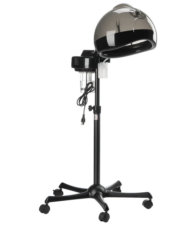 Professional Ionic Hooded Hair Steamer with Rolling Stand