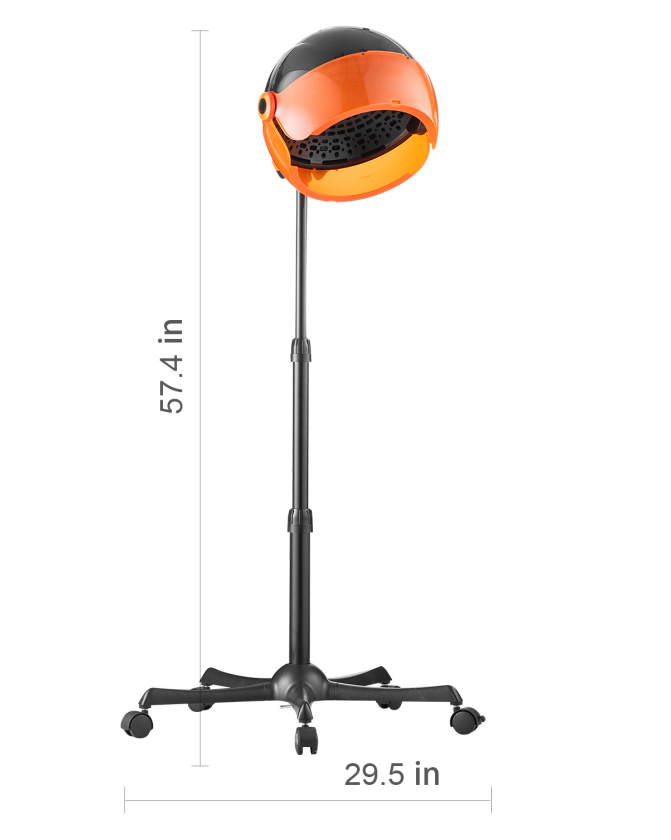 1875W Ionic Hooded Hair Dryer with Rolling Stand