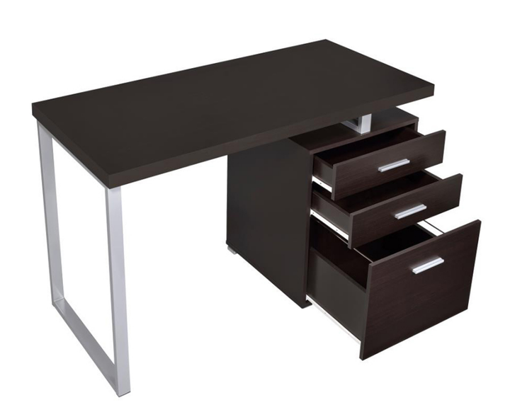 Modern Manicure Table with 3 Storage Drawers