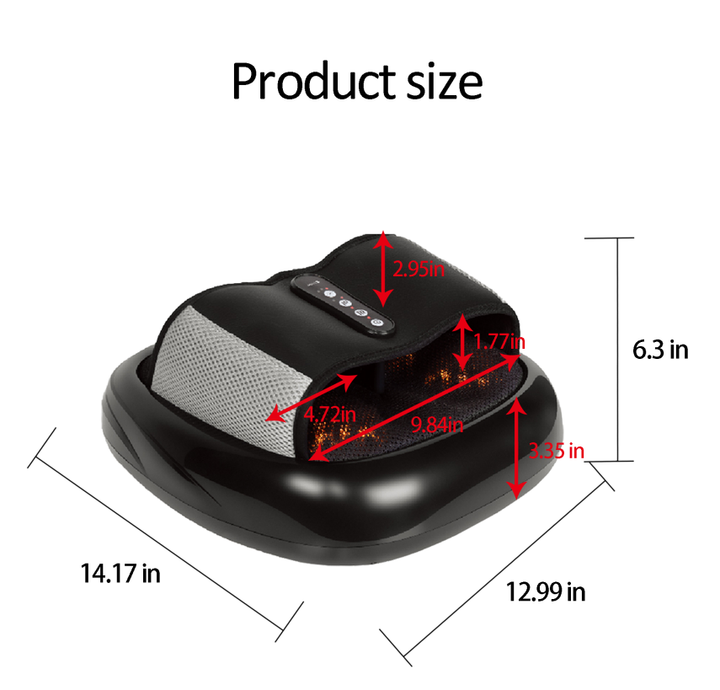 Heated Shiatsu Foot Massager with Air Compression