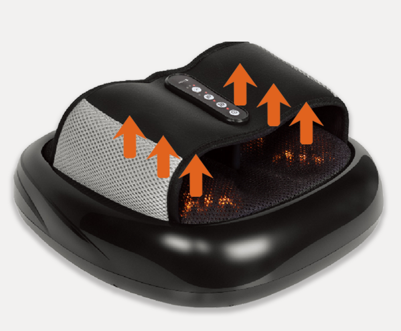 Heated Shiatsu Foot Massager with Air Compression