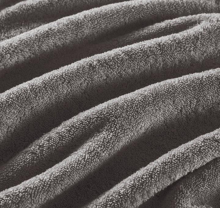 8-Piece Charcoal Cotton Towel Set for Spa &amp; Salon