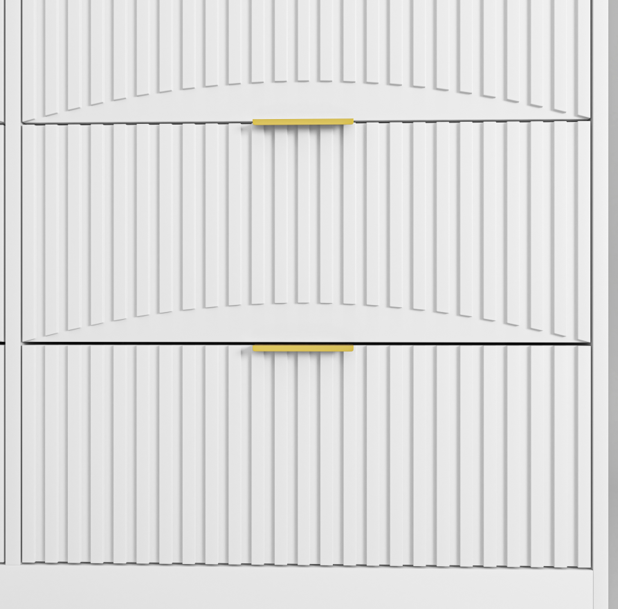 White 6-Drawer Storage Dresser for Salon &amp; Spa